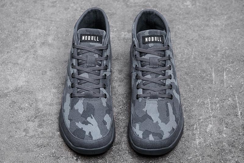 Camo Nobull Dark Camo Canvas Mid Men's Trainers | CA V1275R